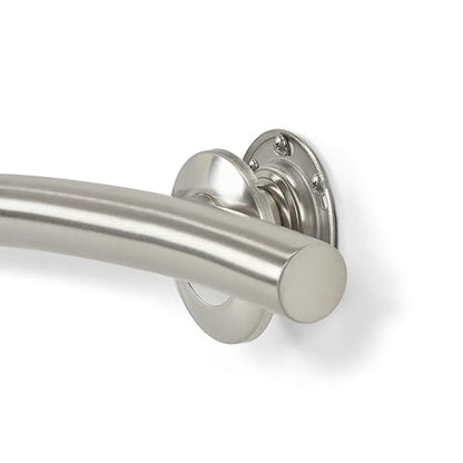 Seachrome 18 inch Bathroom Wave Grab Bar Satin Finish - color: Satin, size: 18