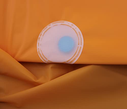 Dependable Industries inc. Essentials Premium 6 Gauge EVA Shower Curtain Liner - PVC Free Magnetized Bottom Odorless with Rustproof Grommets (Orange) - color: Orange