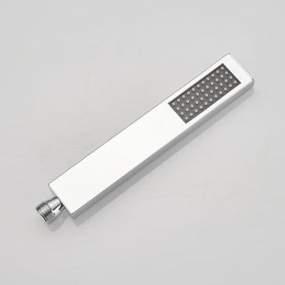 Hand Shower Wand Handheld Shower Spray High Pressure Single Function Luxury Hand Showerhead Polished Chrome - color: Polished Chrome, style: Square