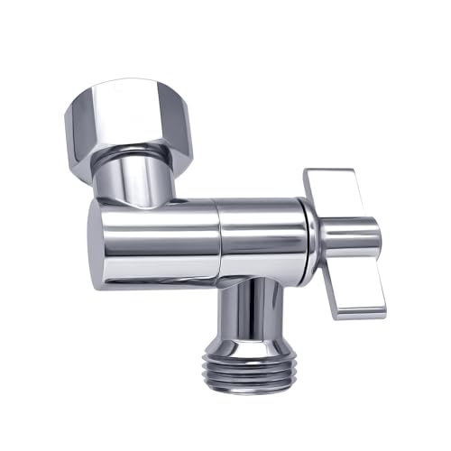 G-Sunny All Metal Shower Angle Adapter, Adjustable Shower Head Extension Adapter, Solid Brass Shower Head Elbow,Adjust Angle to Upgrade Shower Experience,Universal Connection (chrome) - color: Chrome