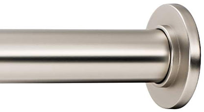 Ivilon Tension Curtain Rod - Spring Tension Rod for Small Windows or Shower, 16 to 24 Inch. Satin Nickel - color: Satin Nickel