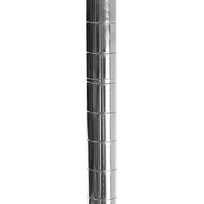 Shelving Inc. 8" d x 12" w Chrome Wire Shelving with 3 Tier Shelves | Weight Capacity 800lbs Per Shelf, Durable Kitchen and Garage Storage Shelves, Adjustable Shelf Organizer Storage Rack - size: 8" d x 12" w x 34" h