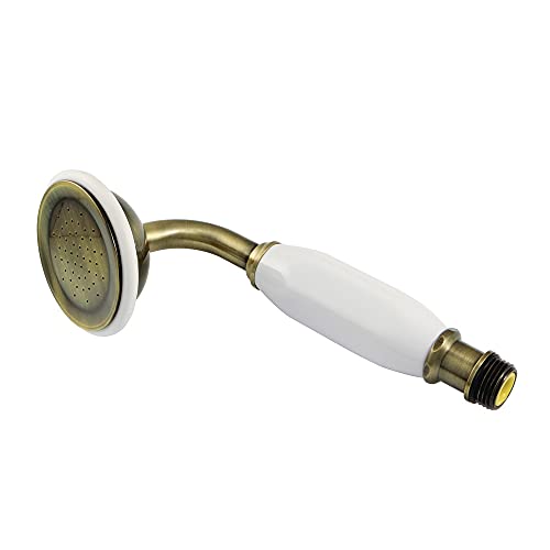 Kingston Brass K106A3 Victorian Hand Shower Head, Antique Brass 6.88 x 2.56 x 2.25 - color: Antique Brass, size: 6.88 x 2.56 x 2.25