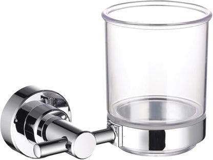 ECKOREA® Polished Chrome Tumbler Holder ECK-280C, Tumbler Included, Durable Zinc Alloy, Wall-Mounted, Screw-in - size: ECK-280C