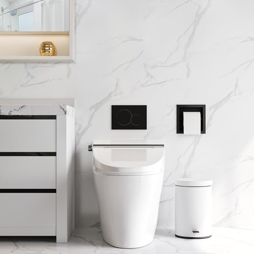 Neodrain Matte Black Recessed in Wall Toilet Paper Holder | 304 Stainless Steel ,Rustproof,Durable construction, Space-saving, Built-in Wall toilet paper Holder for Bathroom & RV - color: Matte Black, size: 6X6In
