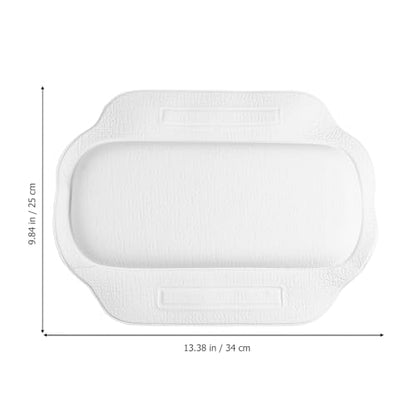 Slip Resistant Bathtub Pillow with Strong Suction Cups Extra Thick PVC Foam Bath Cushion for Head Neck Shoulder Support Recyclable Material Suitable for Spa and Tub Baths