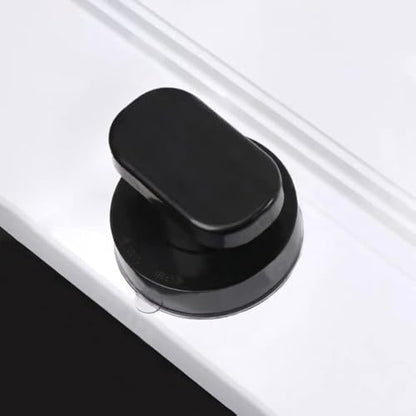 Glass Handle, Suction Cup Handle, Suitable for Bathroom Sliding Door, Cabinet, Terrace Sliding Door, Shower Handrail. No Hole Punching - color: Small Black