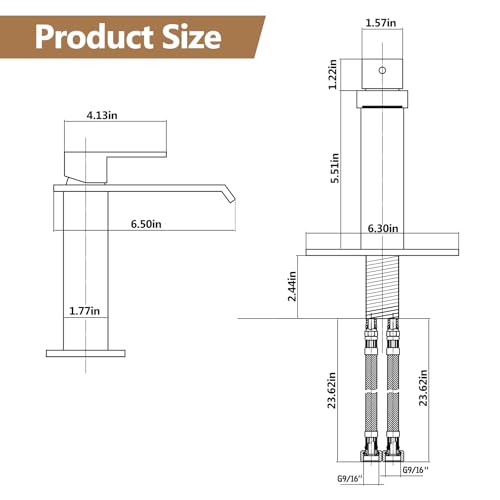 Tall Vessel Sink Faucet Oil Rubbed Bronze Faucet for Bathroom Sink Tall Waterfall Bathroom Faucet Single Handle 1 or 3 Hole Wash with Pop-up Drain - color: Oil Rubbed Bronze