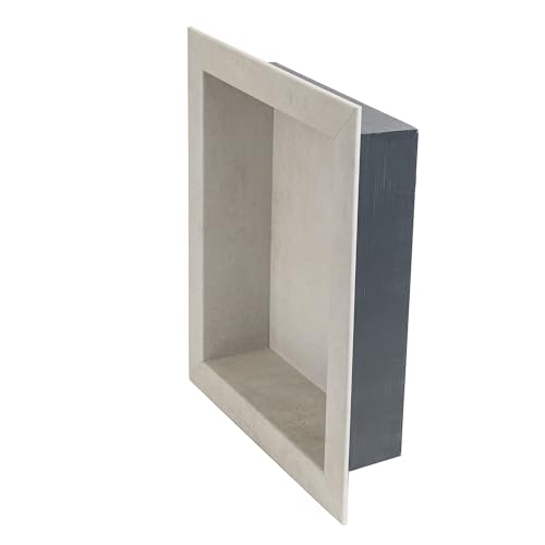Palisade 17.5 in x 15.5 in Vinyl Shower Niche Wintry Mix | Waterproof Shower Insert - color: Wintry Mix