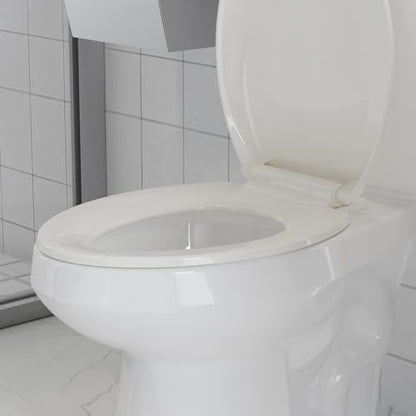 Toilet Seat, Elongated Toilet Seat with Quick-Release And Quick-Attach, Plastic Toilet Seat with Soft Close, Never Loosen, Easy Install and clean - Fits Most Elongated Toilets Biscuit - color: Biscuit, size: Elongated
