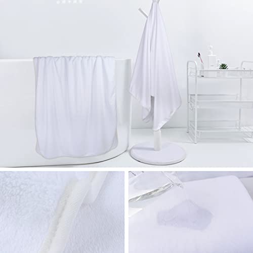 Microfiber Bath Towel 30x60inch 2 Pack Extra Large Bathroom Towels,Ultra Absorbent Shower Towel Set,Quick Dry Soft Bath Sheets for Spa, Swimming, Pool- White | Large absorbent bath towel for shower, spa, swimming, pool. Soft quick dry microfiber, 30x60 in