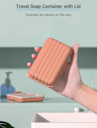 Doter Travel Soap Holder with Lid - Draining Soap Box for Shower -Compact Travel Soap Case Leak-Proof Design for Camping, Hiking, Gym & Outdoor Use | Keeps Soap Dry & Hygienic - color: Blue