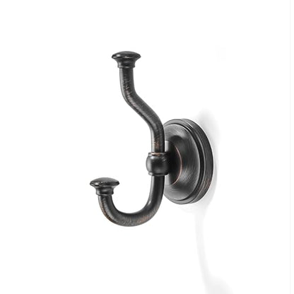 1 Pack 4-1/2 Inch Zinc Alloy Oil Rubbed Bronze Towel Hooks | Solid Metal | Wall Mount | Robe Hooks | Coat Hooks | For Bathroom, Shower, Bedroom, Entryway | Bathroom Hardware Accessories - color: Oil Rubbed Bronze