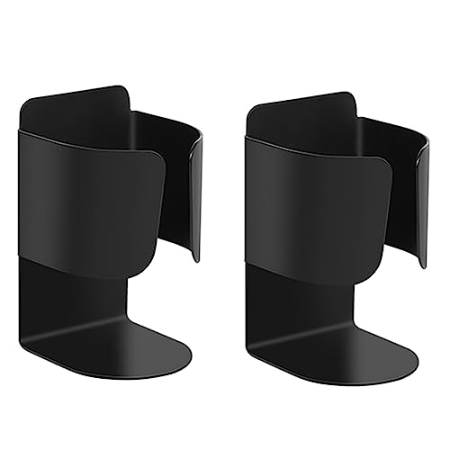 Electric Toothbrush Holder Wall Mount, 304 Stainless Steel Self-Adhesive Bathroom Organizer for Electric Toothbrush, Toothpaste & Face Wash–Space Saving, Waterproof, Holds Up to 10lbs (2 Pack, Black) - color: Black 2 Pack