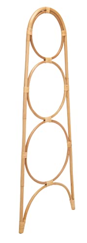 SAFAVIEH Home Collection Kino Natural Solid Wood 3-Tier Leaning Towel Hanger (Fully Assembled) - color: Natural