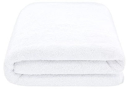 Cotton Paradise 100% Cotton Turkish Towel, Soft Absorbent Quick Dry, 40x80 Oversized Bath Sheet Towel, Snow White - color: Snow White, size: 40"x80"