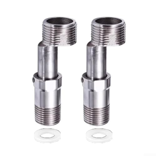 Shower Head Swivel Ball Adapter, Swivel Head Connector, Shower Angle Conversion Component, Fits Fixed, Hand Held & Rain Shower Heads(1PCS) - size: 1PCS
