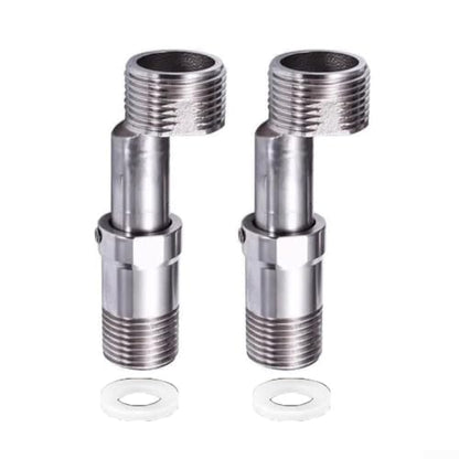 Shower Head Swivel Ball Adapter, Swivel Head Connector, Shower Angle Conversion Component, Fits Fixed, Hand Held & Rain Shower Heads(1PCS) - size: 1PCS
