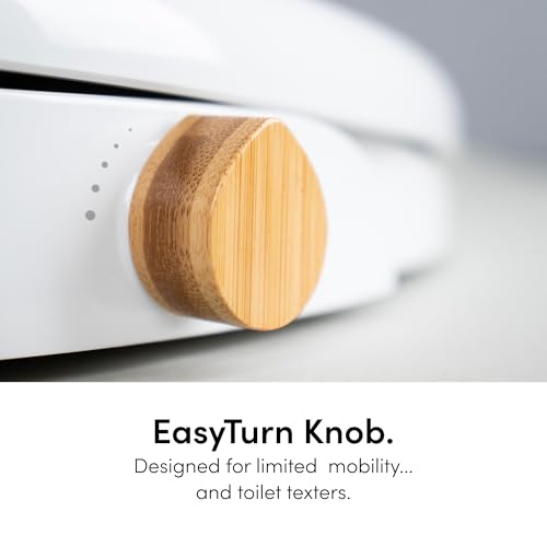 TUSHY Oasis Non-Electric Warm Water Bidet Seat, Elongated, Platinum Knob | Self-Cleaning Dual Nozzles, Adjustable Temperature and Pressure, Soft-Close Lid, 10 Minute DIY Install, Sink Access Required - color: White/Platinum, style: Dual Temp - Elongated S