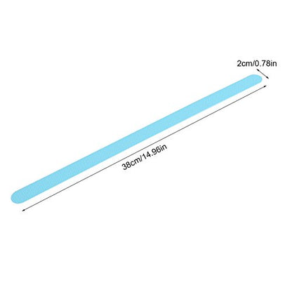 Anti-Skid Tape, 38x2cm Bathroom Anti Slip Tape Safety No Skid Strip Adhesive Sticker for Bathtub Ceramic Floor Bathrooms, Stairs, Decking(Blue) - color: Blue