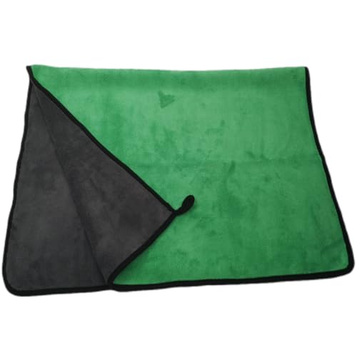 Large Microfiber Drying Towel for Car, Great Thick Soft Plush Towels, 36 x 24inches 800GSM Thickness, Quality, Washable, Absorbency No Scratch Lint Free Drying Towel (36 x 24inches,Grey-Green,1pack) - color: 36 X 24inches,grey-green,1pack