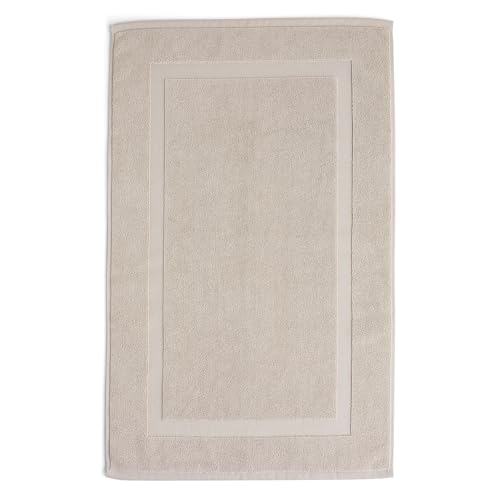 Preston Lane Duoro Bath Mat Cotton Plush Bathroom Rug Absorbent - Clay | 100% Cotton Bath Mat, Plush Bathroom Rug, Absorbent Quick-Dry Floor Mat, Made in Portugal - color: Clay, size: 32" x 20" (Rectangular)