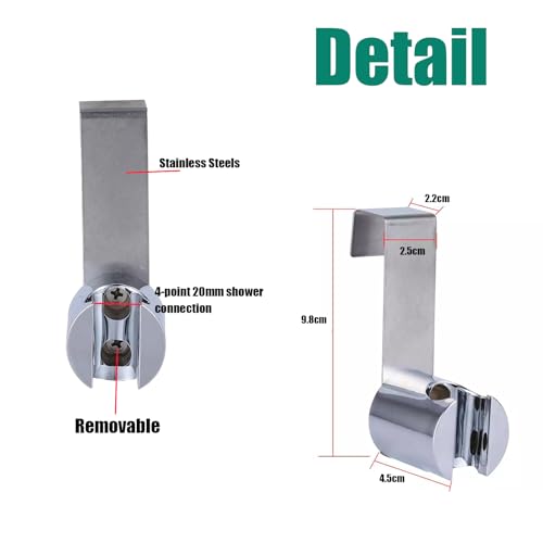 Bidet Sprayer Holder Toilet Bathroom Attachment Hanging Bracket for Handheld Shower Wand, Diaper Sprayer,Stainless Steel Holder for Hand Shower Toilet Bidet Sprayer - color: 1 Pcs