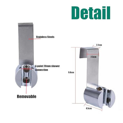 Bidet Sprayer Holder Toilet Bathroom Attachment Hanging Bracket for Handheld Shower Wand, Diaper Sprayer,Stainless Steel Holder for Hand Shower Toilet Bidet Sprayer - color: 1 Pcs