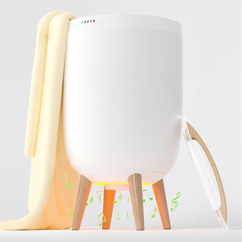 25L Towel Warmers for Bathroom, Luxury Rapid Heating Towel Warmer Bucket with Timer, Bluetooth Speaker, Mood Lights, Portable Removable Legs, Fits Two 40"x70", Blankets, Bathrobes