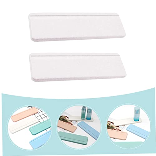 Healifty 2pcs Diatomite Absorbent Washbasin Mats Non Slip Water Absorbing Pads for Bathroom Cups Toothbrush Soap Holder Quick Drying Indoor Countertop Protection