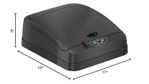 iTouchless New Sensor Trash Can Lid Replacement for Models IT13MX, IT13MXL, DZT13P, DZT13PL, DZT13M, and DZT08P, DZT08PL, and Other Variants - color: Black Lid