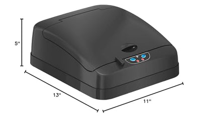 iTouchless New Sensor Trash Can Lid Replacement for Models IT13MX, IT13MXL, DZT13P, DZT13PL, DZT13M, and DZT08P, DZT08PL, and Other Variants - color: Black Lid