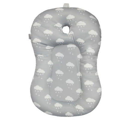 KAKIBLIN Baby Bath Mat, Baby Bath Pad, Soft Anti-Slip Babies Baths Insert | Baby Bathing Cushion for 0-6 Month Infant Baby, (Cloud) - color: Cloud