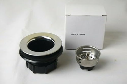 APEX RV Sink Drain with Removable Stainless Steel Strainer, fits (2 1/2 inch) Sink Opening, Fits (1 1/2 inch) Pipe Diameter for RV, Camper, Trailer, Marine Vessel, Cabin, and Bar Sink.