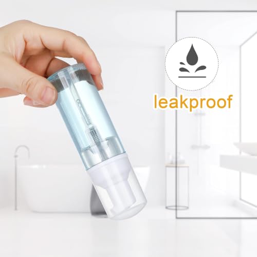 35 Pack 2 oz Foam Pump Bottles, Refillable Soap Dispenser, Daily Use | Clear foam pump bottle for diluted liquid soap, facial cleanser, body wash, shampoo, bathroom, kitchen, vanity and travel use - color: Clear