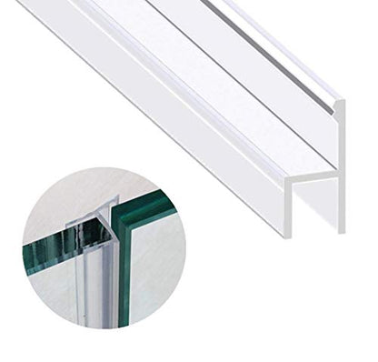 Shower Glass Door Seal Strip, 120 Inch Silicone Soft Shower Door Sweep to Stop Leaks, Frameless Seal Strip