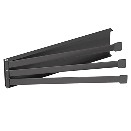 Swivel Towel Bar Hanging Rod Mounted Rack Arms for Bathroom Organizer - color: D