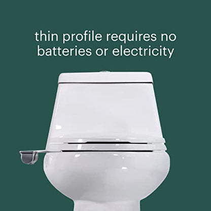 Brondell Bidet - Thinline SimpleSpa SS-150 Fresh Water Spray Non-Electric Bidet Toilet Attachment in White with Self Cleaning Nozzle and SafeCore Internal Valve - color: x