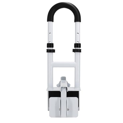 Vaunn Medical Adjustable Height Bathtub Safety Rail, Extra-Height 17"-20" Tall Extension ADA Compliant Shower Grab Bar Handle for Elderly and Disabled, Secure Locking Tub Clamp, 300 lbs - style: Height Adjustable