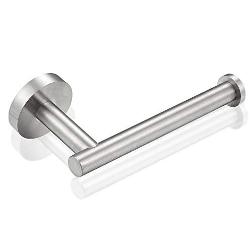 4 Pieces Bathroom Hardware Set-Towel Ring-Toilet Paper Roll Holder-Towel Hooks-Towel Bar Sets Heavy Duty SUS 304 Stainless Steel Wall Mount Bathroom Accessories,9100PC Polished Chrome - color: Brushed Nickel-4