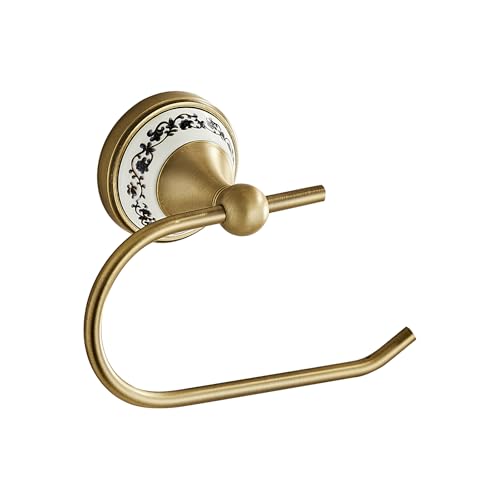 Wall Mounted Bathroom Kitchen Antique Toilet Paper Holder, Open Arm Towel Holder, Tissue Holder, Bathroom Kitchen Tissue Roll Holder YIGUANXIN - color: Antique, size: Toilet Paper Holder