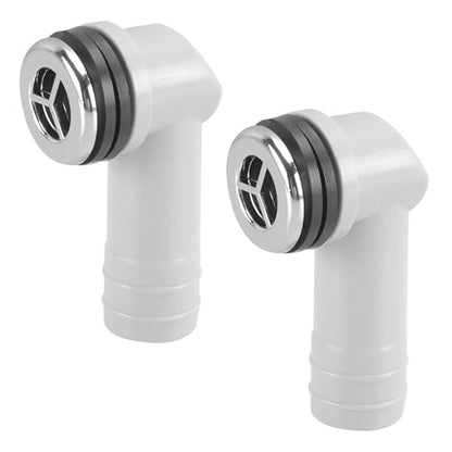 QRITY 2 Pack Round Overflow Head Sink Overflow Tube For Ceramic Marble Bathroom Kitchen Sink Accessories 29x29mm - style: Style-C