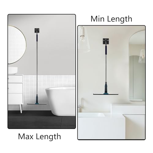60" Professional Squeegee with Long Handle - Window, Shower & Floor Cleaner for Glass, Tile, Concrete, Mirror, Windshield, Bathroom, Car, Home & Garage