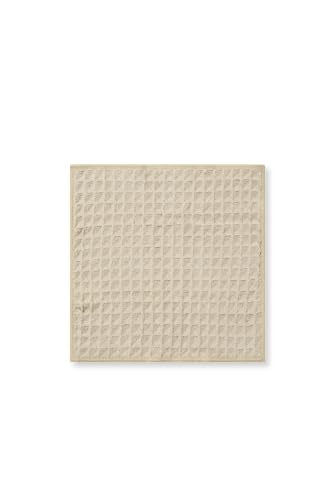GEOMETRY Taupe Waffle Washcloths - color: Taupe, size: 10"x10" (3 pack)
