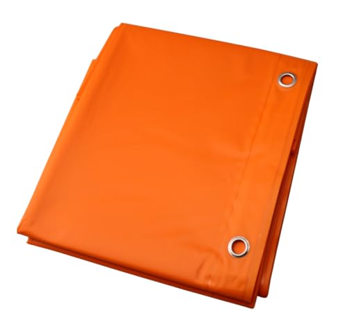Dependable Industries inc. Essentials Premium 6 Gauge EVA Shower Curtain Liner - PVC Free Magnetized Bottom Odorless with Rustproof Grommets (Orange) - color: Orange