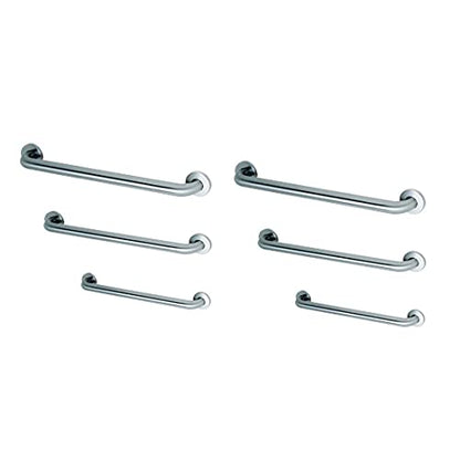 Commercial Grab Bar Bundle for Commercial and Residential Restrooms- 1.5" Diameter - 18", 36", 42" - ADA Compliance - Pack of 6 - style: 6 Piece Assortment
