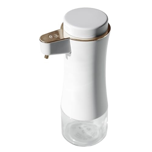 Automatic Soap Dispenser, Hands-Free Touchless Foam Soap Dispenser, Long Battery Life, Adjustable Volume, Modern Electric Hand Soap Dispenser for Bathroom Kitchen, 11oz/320ML, White