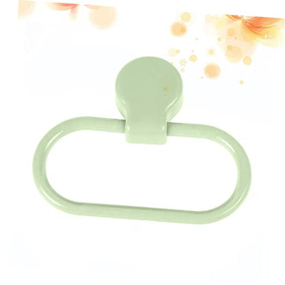 POPETPOP Self Adhesive Towel Holder Ring Green No Drilling Bathroom Towel Rack Abs Material Easy Peel and Stick Installation for Kitchen and Bathroom Use