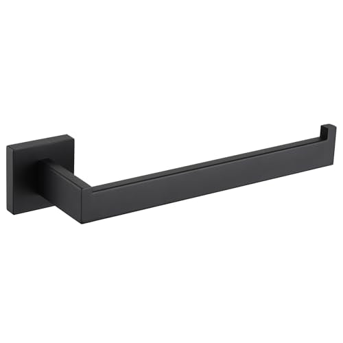 Angle Simple Bathroom Towel Holder, 10.24-in Hand Towel Rack, Matte Black | Solid Rustproof SUS304 Stainless Steel, Easy Use Open Arm Design, Ideal for Laundry Kitchen Shower Vanity Sink, Screws Mount - color: Matte Black