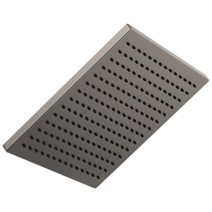 Delta Black Stainless Square Rain Shower Head, 12 Inch Metal Large Shower Head Rainfall, Overhead Rain Showerhead, 2.5 GPM Flow Rate, Lumicoat Black Stainless 52159-KS-PR25 - color: Black Stainless